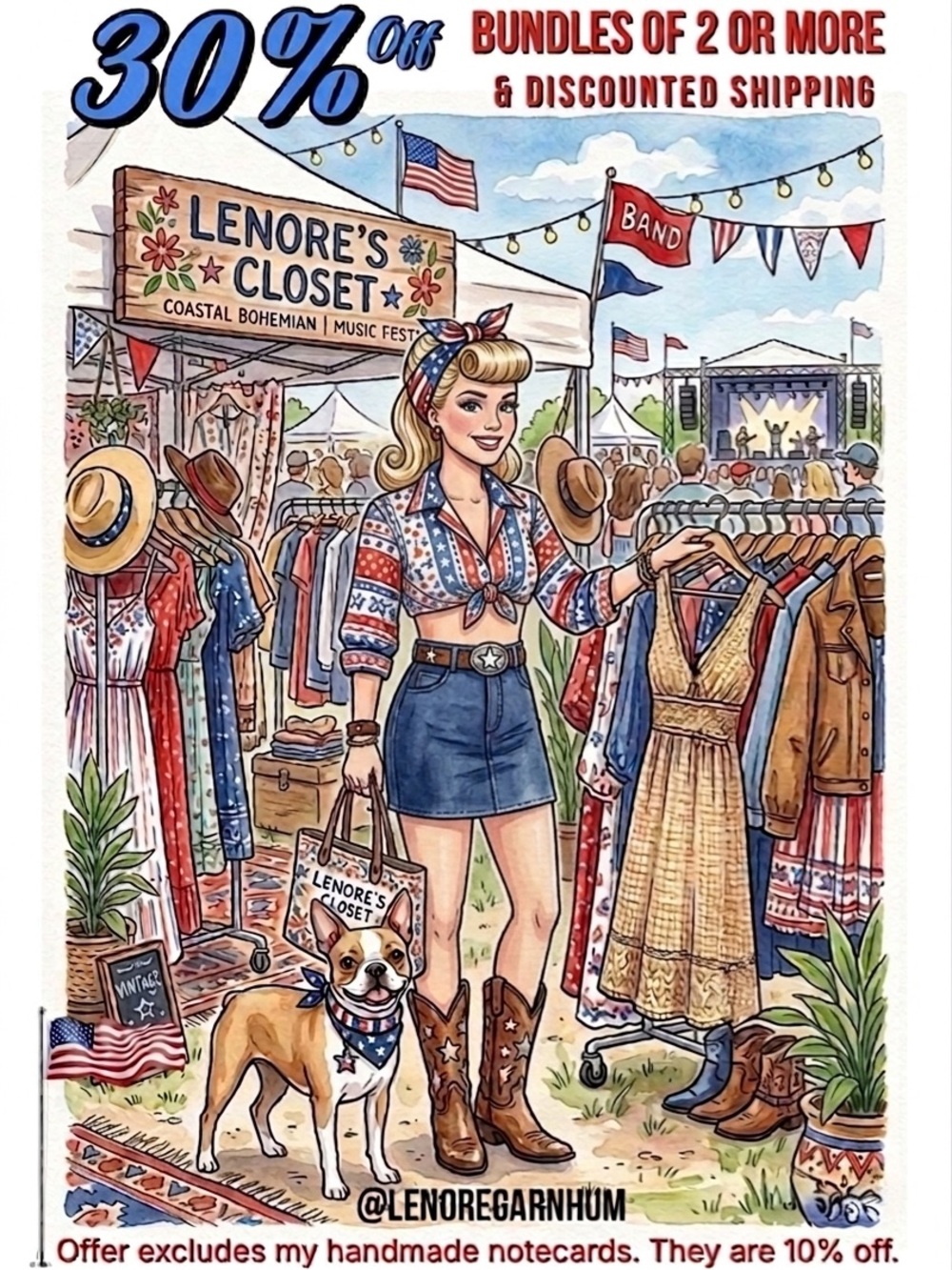 30%off bundles-eclectic closet, country girl, boho, rockabilly, preppy, classic